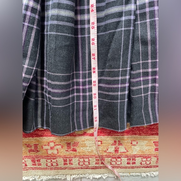 * SOLD * Vintage Pendleton Gray + Lavender Plaid Skirt - Picture 4 of 4